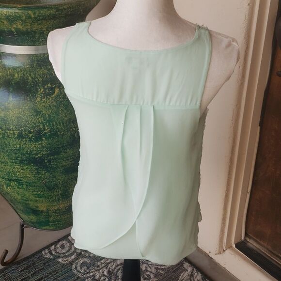 Express sequin lined tank top chiffon type - Picture 4 of 11